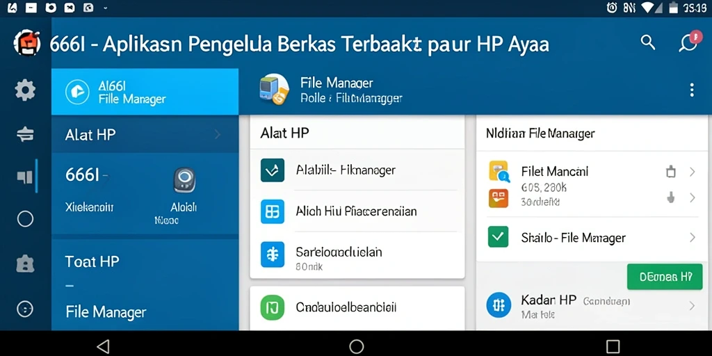 Antarmuka aplikasi 666I yang sederhana dan fungsional.