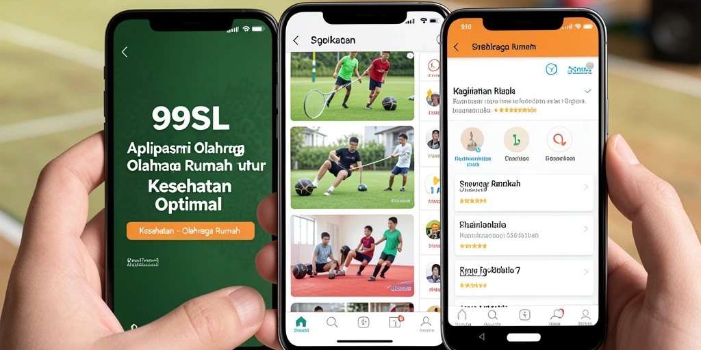 Tampilan antarmuka 99SL yang intuitif untuk olahraga di rumah.