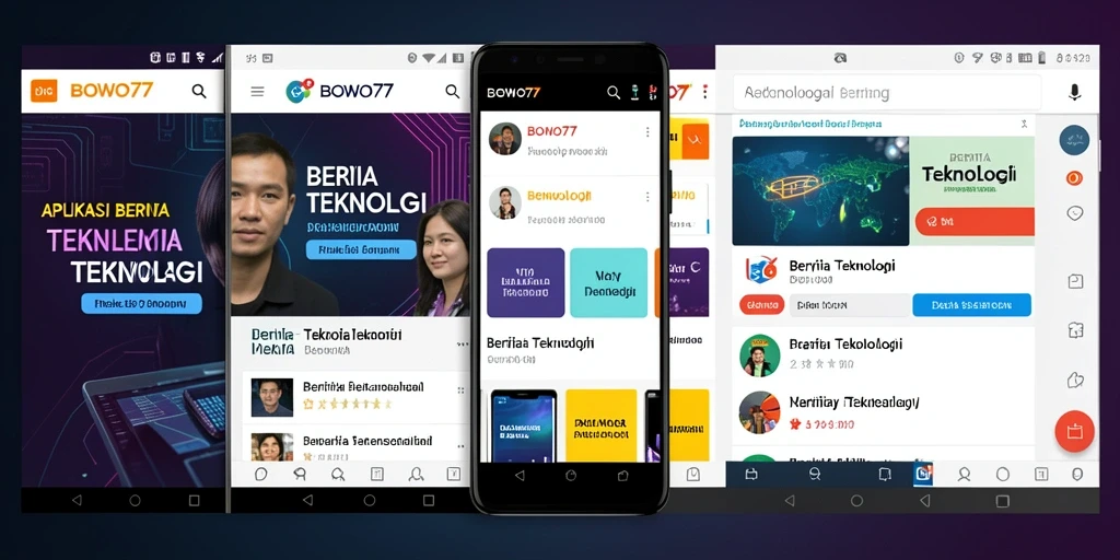 Tampilan antarmuka aplikasi BOWO77 yang modern dan interaktif.