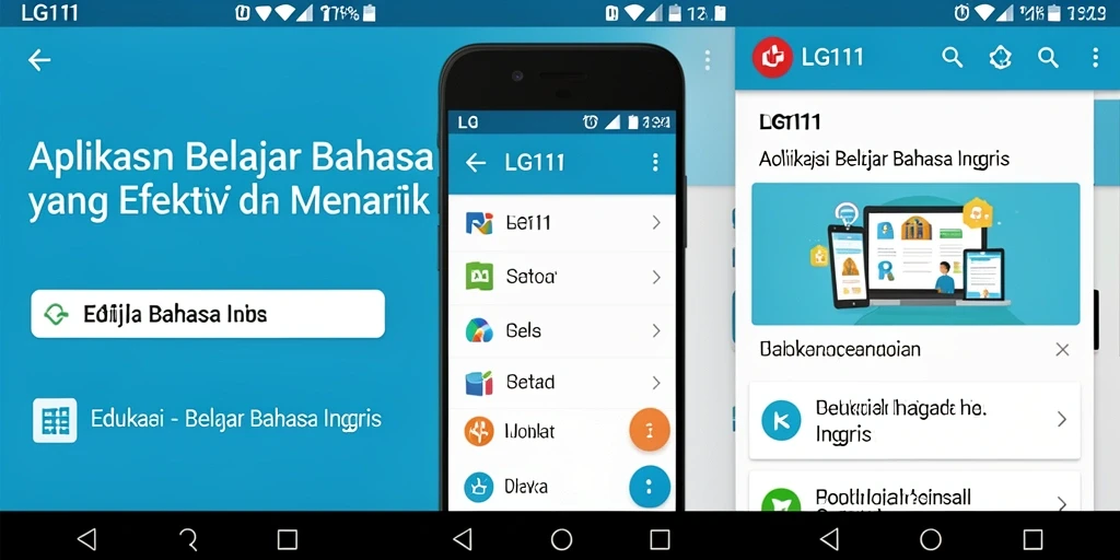 Tampilan antarmuka pengguna LG111 yang sederhana dan menarik.