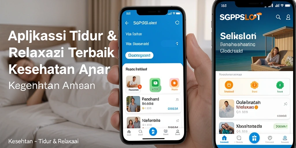 Antarmuka aplikasi SGPSLOT untuk Tidur & Relaksasi yang menenangkan.