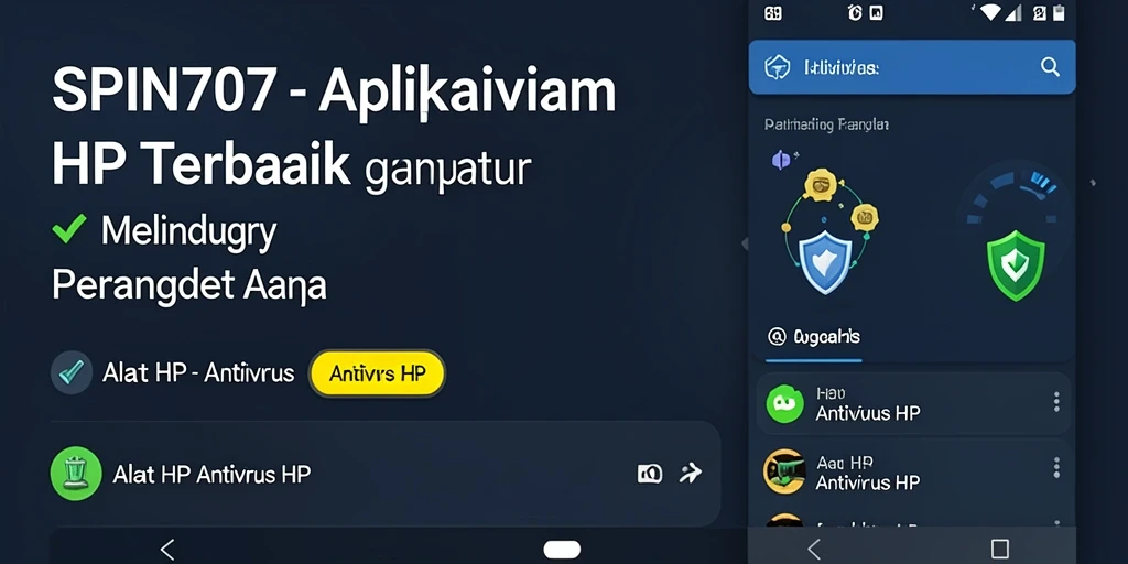 Antarmuka SPIN707 yang mudah digunakan dengan fitur lengkap Antivirus HP.