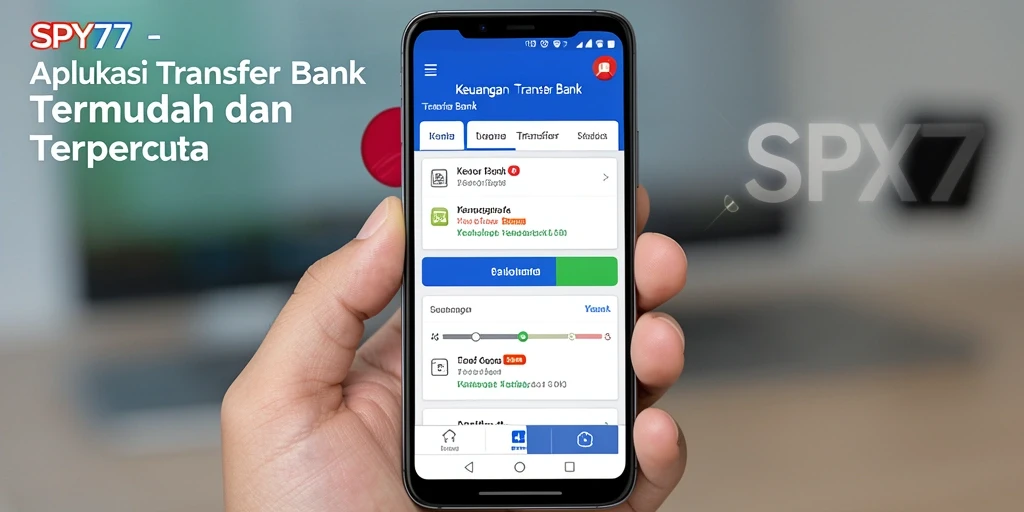 Antarmuka SPY77 yang sederhana dan mudah digunakan untuk Transfer Bank.