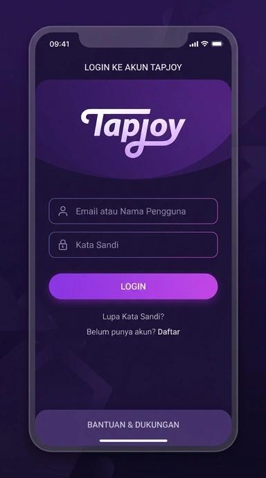Masuk Akun Tapjoy untuk Pengguna Android